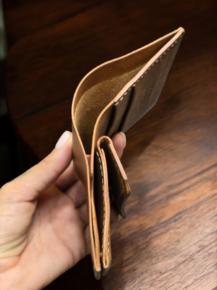 Кожен портфейл с монетник "Nest"