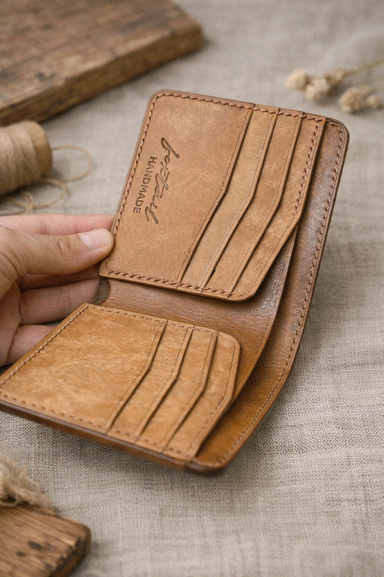 Кожен портфейл от естествена кожа класически модел