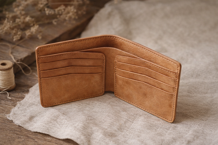 Луксозен мъжки портфейл от естествена кожа