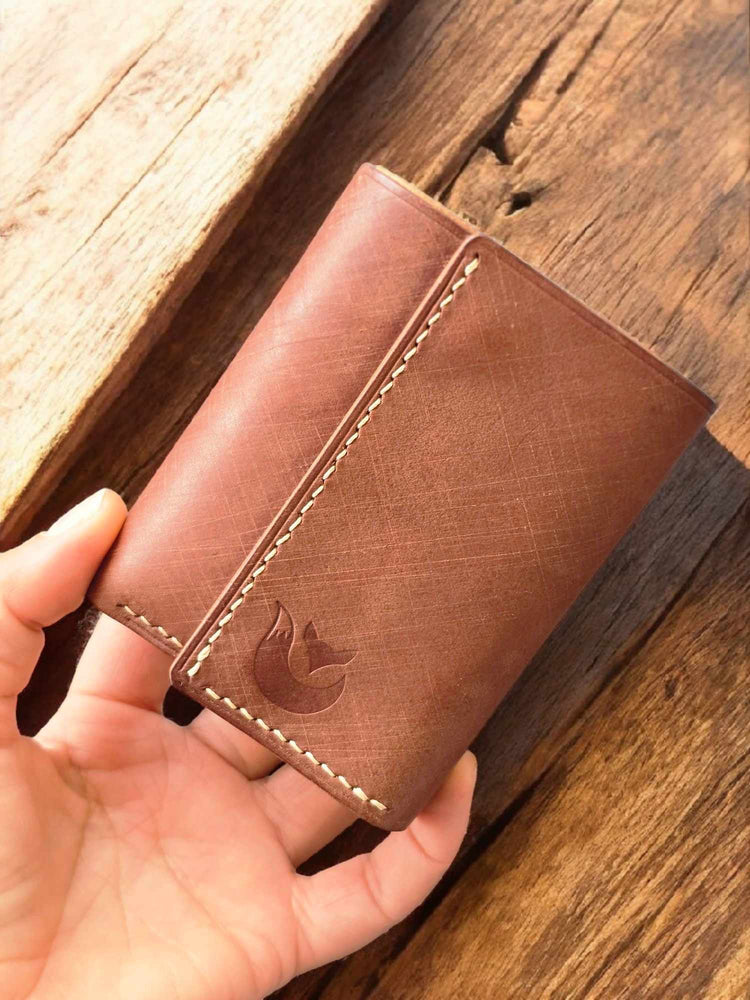 Минималистичен кожен портфейл с монетник – практичен избор за всеки ден.