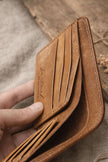 Портфейл Ambassador отворен – 6 слота за карти и лого Foxtail Handmade