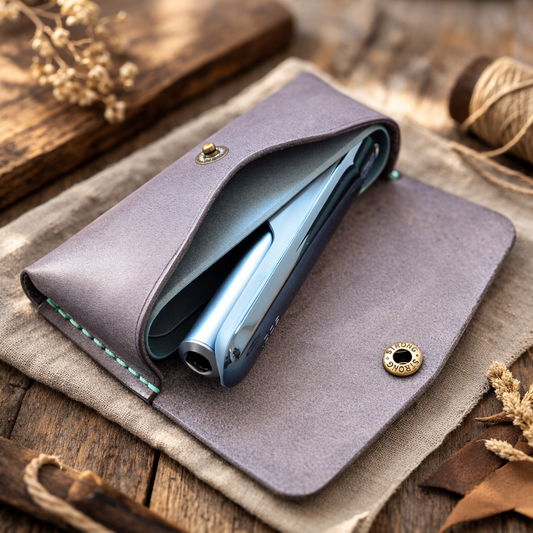 Калъф за IQOS ILUMA от естествена кожа