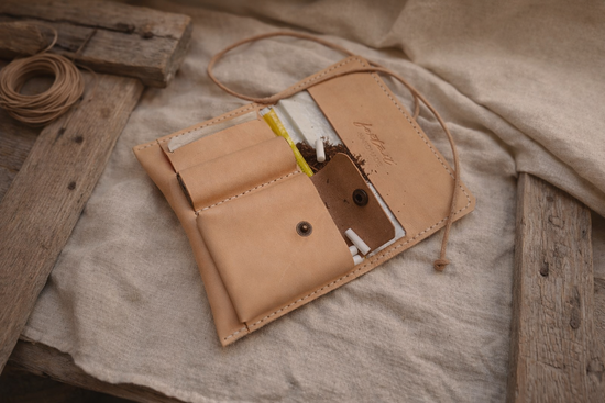 Калъф за тютюн от естествена кожа