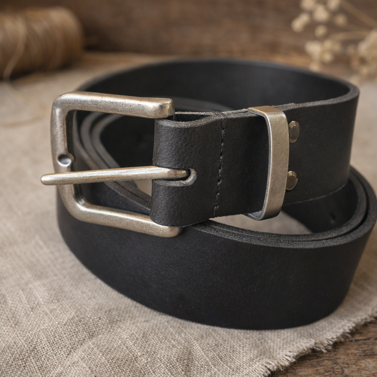 Мъжки колан от естествена кожа
