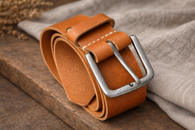 Колан от естествена кожа мъжки – изчистен дизайн