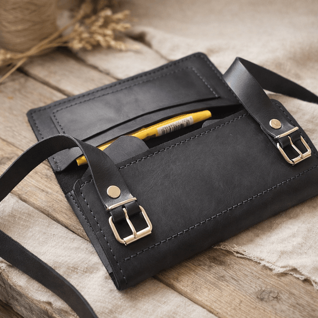 Кожен калъф за пури и тютюн 