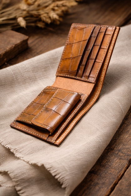 Мъжки портфейл от естествена кожа