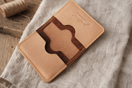 Портфейл от естествена кожа Varlo 2 с карти