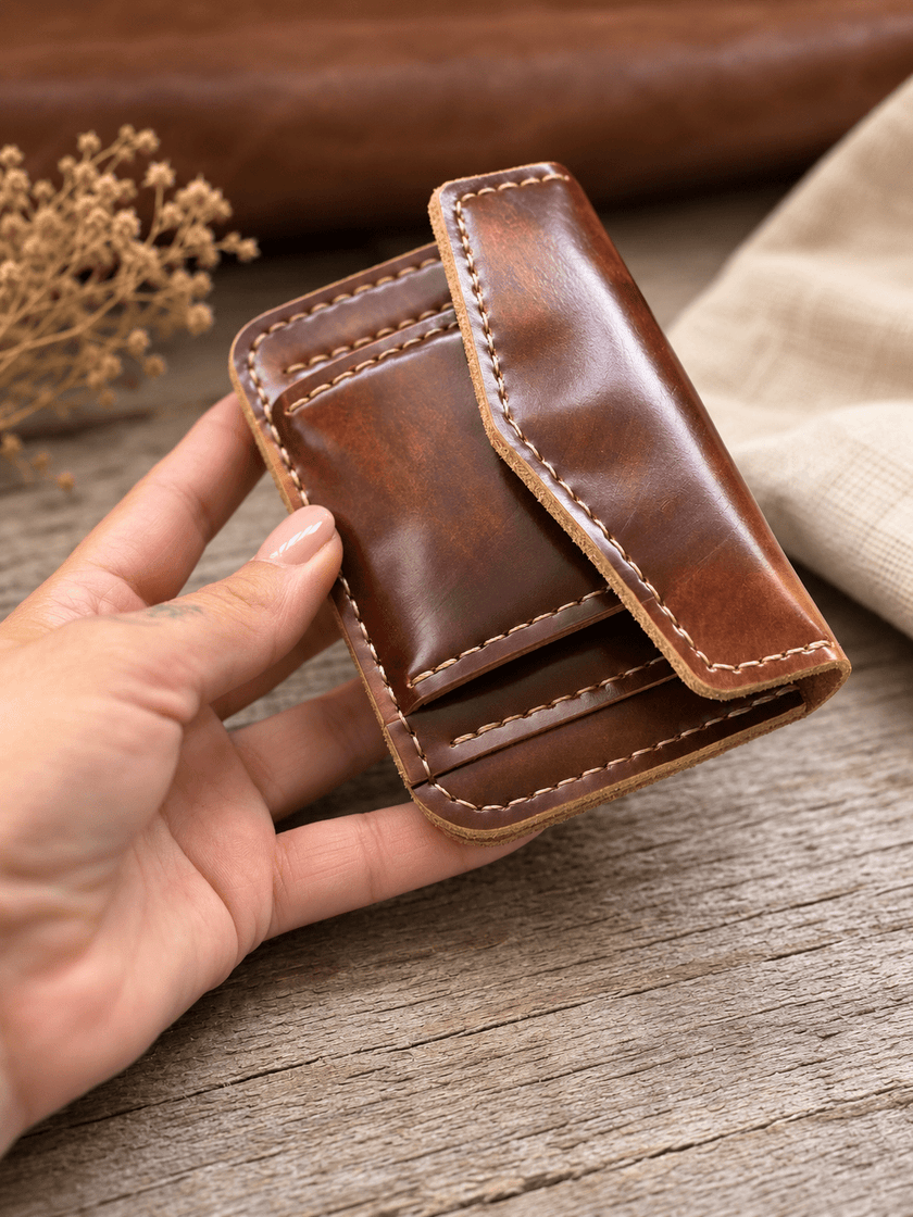 Кожено портмоне с монетник – Nolan - Foxtail Leather Goods
