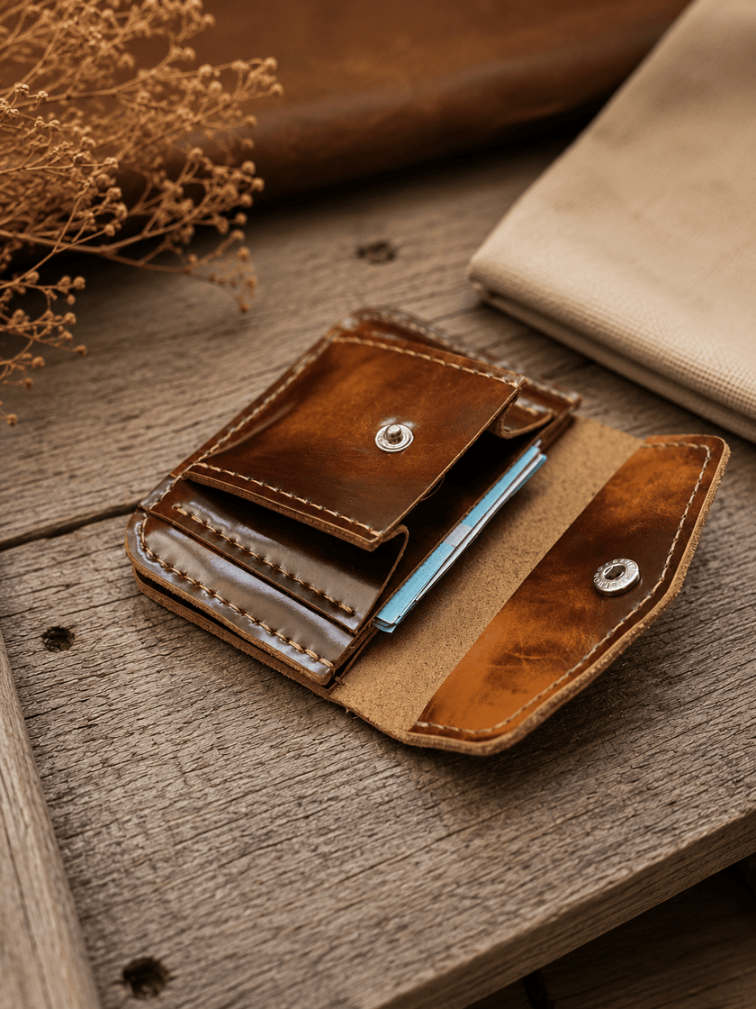 Кожено портмоне с монетник – Nolan - Foxtail Leather Goods