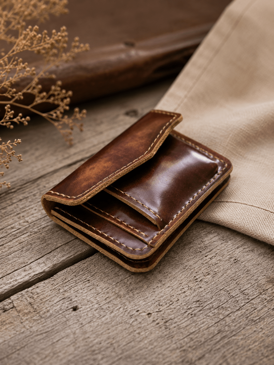 Кожено портмоне с монетник – Nolan - Foxtail Leather Goods