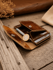 Кожено портмоне с монетник – Nolan - Foxtail Leather Goods