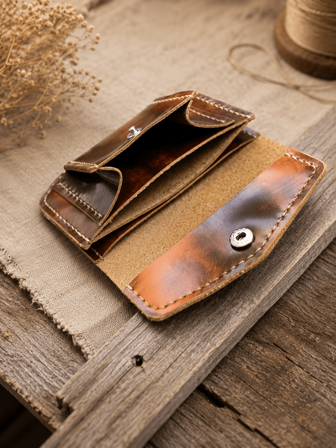 Кожено портмоне с монетник – Nolan - Foxtail Leather Goods