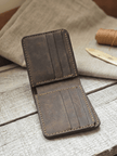 Класически кожен портфейл с много отделения за карти – Aris - Foxtail Leather Goods