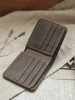 Класически кожен портфейл с много отделения за карти – Aris - Foxtail Leather Goods
