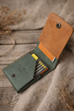  Мини картодържач Rocket зелен отворен – карти и лого Foxtail Handmade